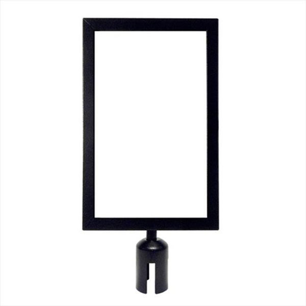 Vic Crowd Control Inc VIP Crowd Control 1711 11 x 17 in. Sign Mount with Portrait Sign Frame - Black Finish 1711